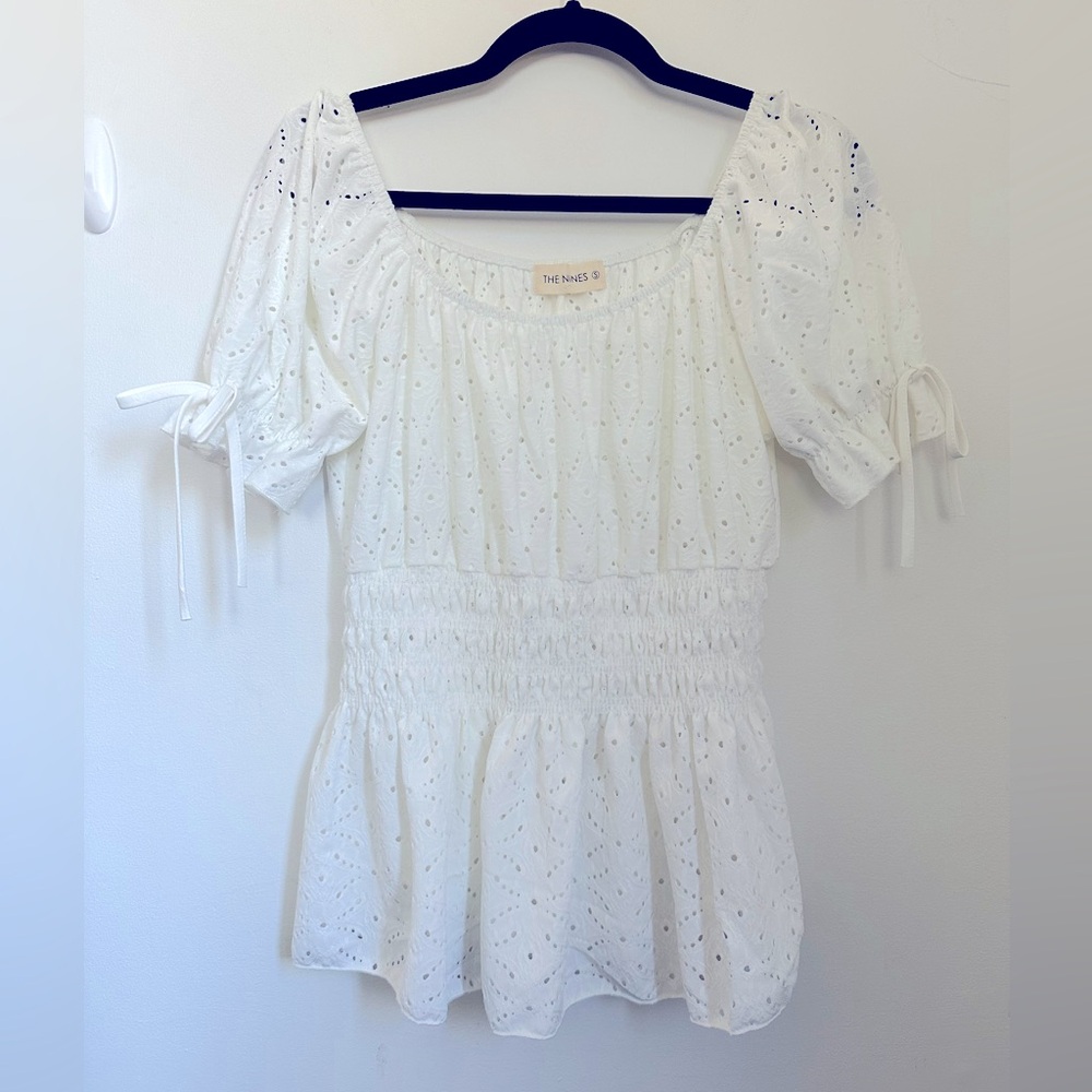 White Eyelet Blouse